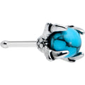 BodyCandy 20G 1/4 Blue Turquoise Claw Hand Halloween Nose Bone — main product shot