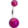 BodyCandy Matte Purple Aurora Ends Belly Ring — main product shot