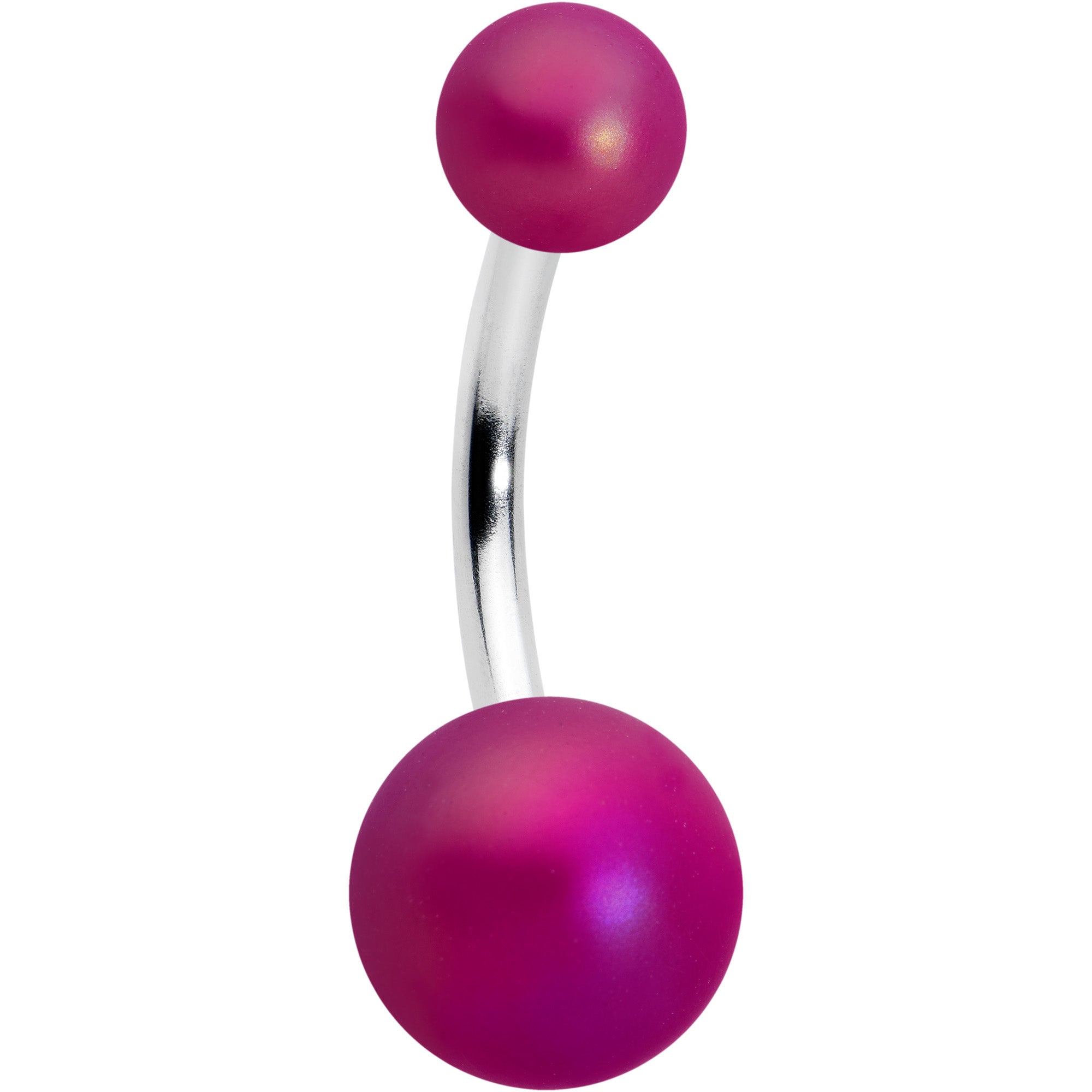 BodyCandy Matte Purple Aurora Ends Belly Ring — main product shot