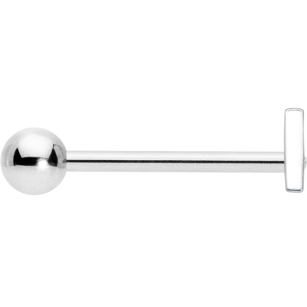 BodyCandy Clear Gem Double Triangle Barbell Tongue Ring — lifestyle context