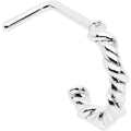 BodyCandy 20G 1/4 Wicked Wire Faux Hoop L Shape Nose Ring — main product shot