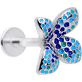 BodyCandy 16G 5/16 Glamour Butterfly Labret Monroe Tragus — main product shot