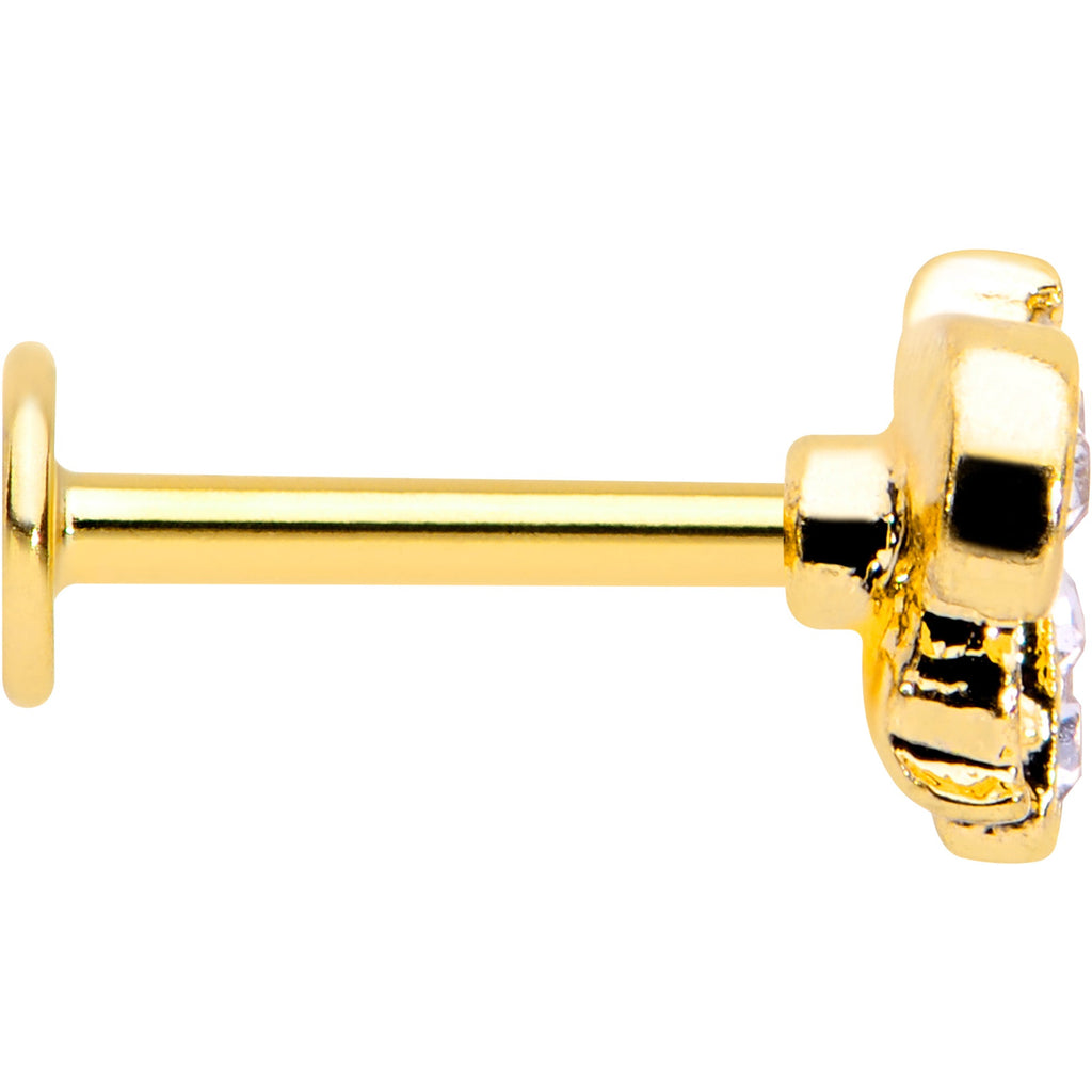BodyCandy 16G 5/16 Yellow Gem Gold Tone Fashion Winged Bug Labret Monroe Tragus — lifestyle context