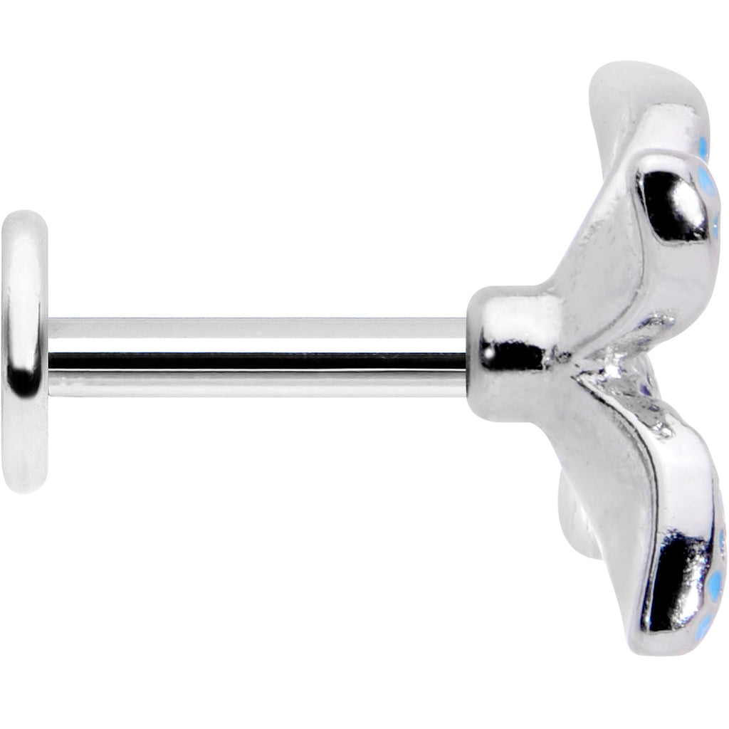 BodyCandy 16G 1/4 Glamour Butterfly Labret Tragus — lifestyle context