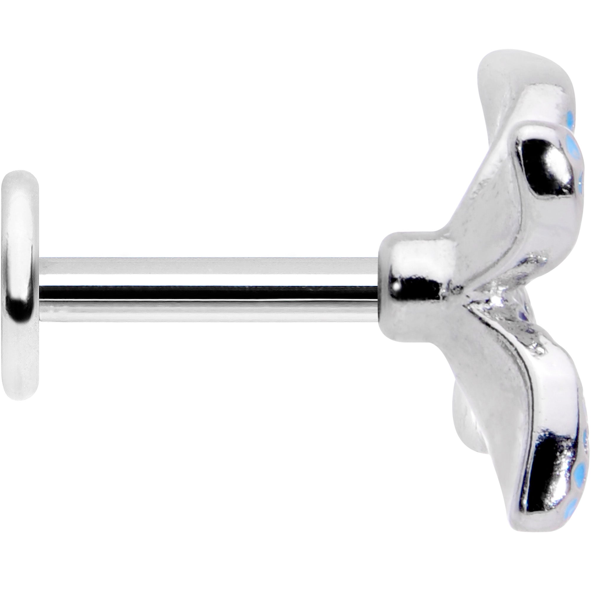 BodyCandy 16G 1/4 Glamour Butterfly Labret Tragus — lifestyle context