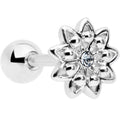 BodyCandy 16G 1/4 Clear Gem Starry Flower Cartilage Tragus Earring — main product shot