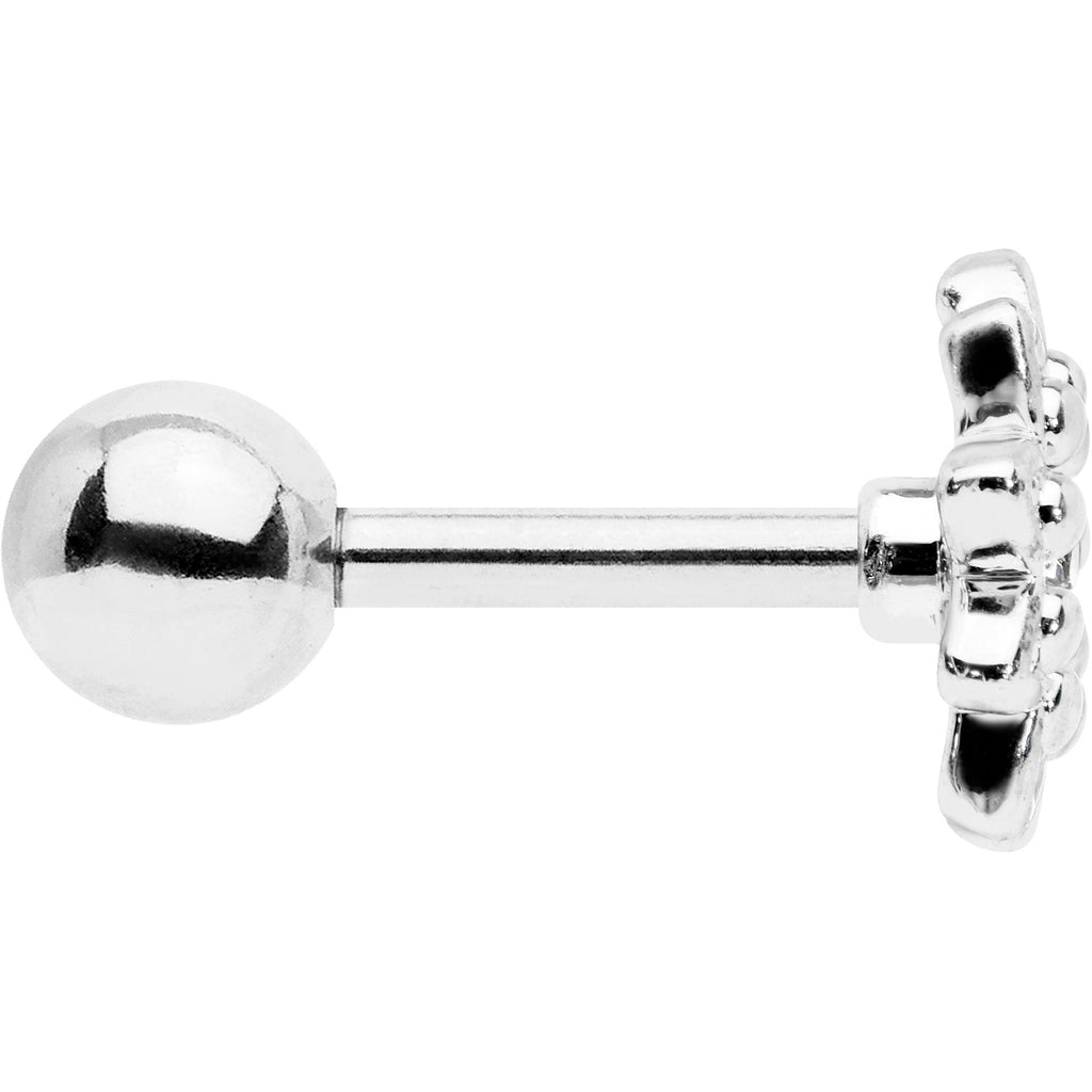 BodyCandy 16G 1/4 Clear Gem Starry Flower Cartilage Tragus Earring — lifestyle context