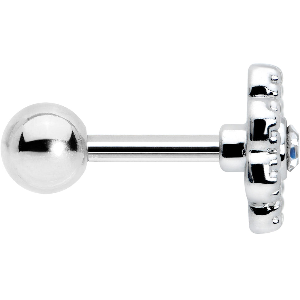 BodyCandy 16G 1/4 Clear Gem Baroque Fabulous Flower Cartilage Tragus Earring — lifestyle context