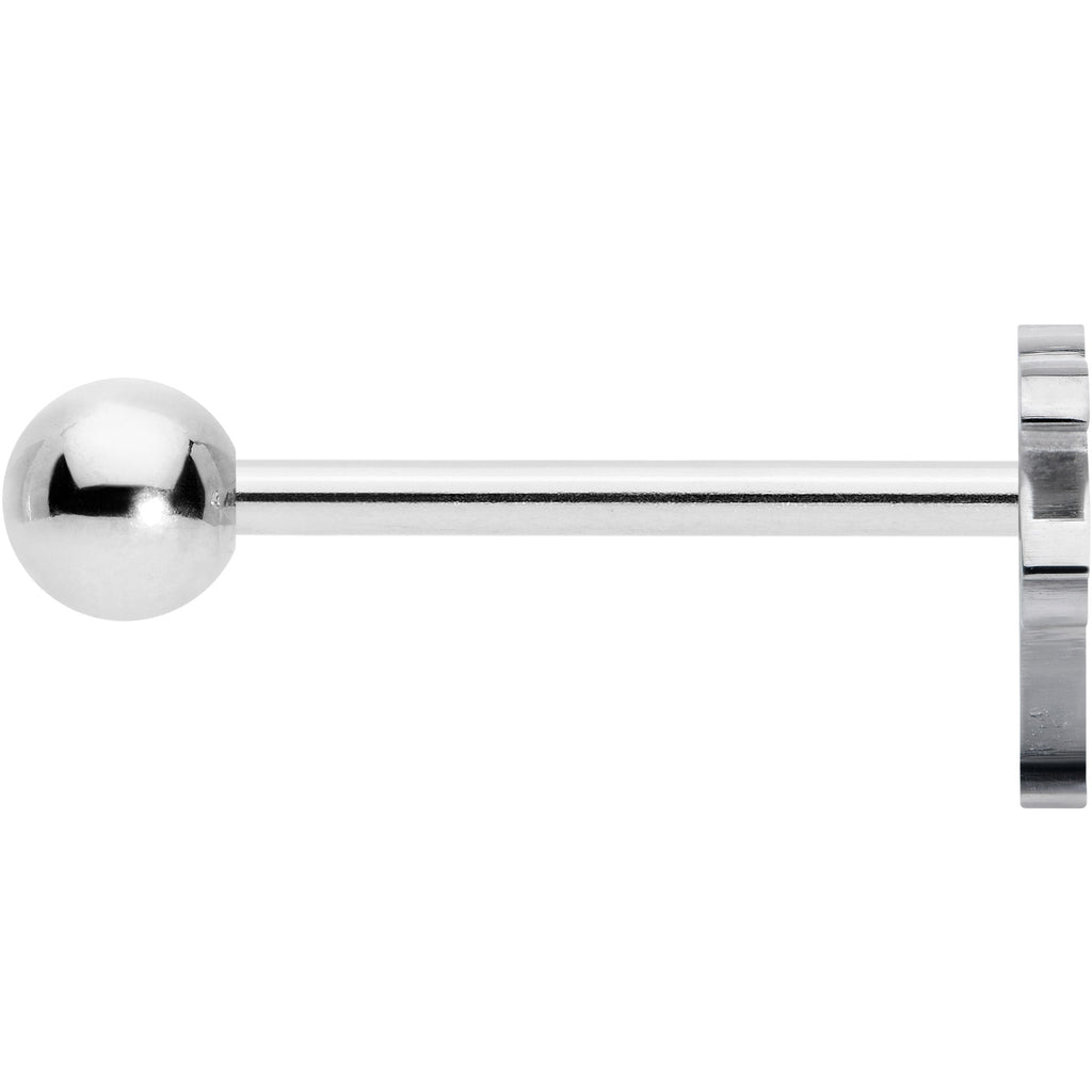 BodyCandy 316L Surgical Steel Tropically Trendy Palm Tree Barbell Tongue Ring — lifestyle context
