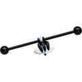 BodyCandy 14G White Howlite Black Claw Industrial Barbell 38mm — main product shot