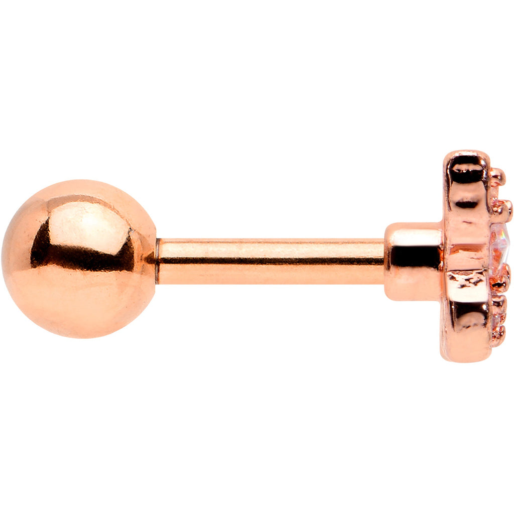 BodyCandy 16G 1/4 Clear Gem Rosy Tone Opulent Butterfly Cartilage Earring — lifestyle context
