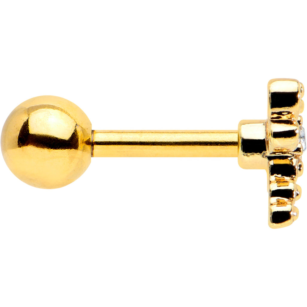 BodyCandy 16G 1/4 Clear Gem Gold Tone Flying Dragonfly Cartilage Earring — lifestyle context