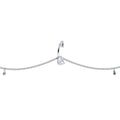 BodyCandy Clear Gem Double Drop Double Mount Belly Ring Belly Chain — main product shot