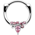 BodyCandy 16G 5/16 Pink Gem Bee Glamour Cartilage Clicker — main product shot