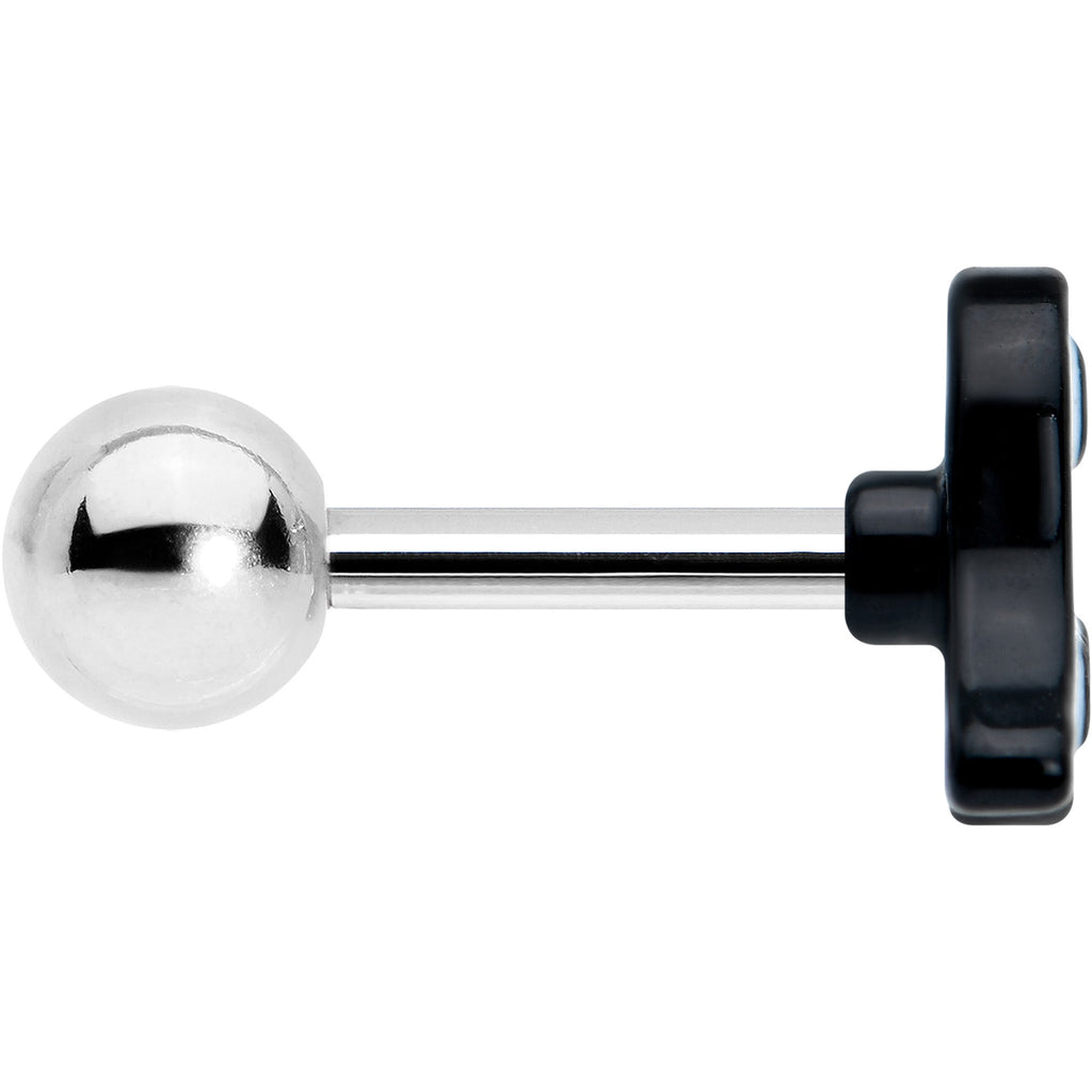 BodyCandy 16G 1/4 White Ghost Glow in the Dark Cartilage Tragus Earring — lifestyle context