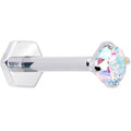 BodyCandy 16G 5/16 Aurora CZ Gem ASTM F-136 Implant Grade Titanium Hex End Labret Tragus — main product shot