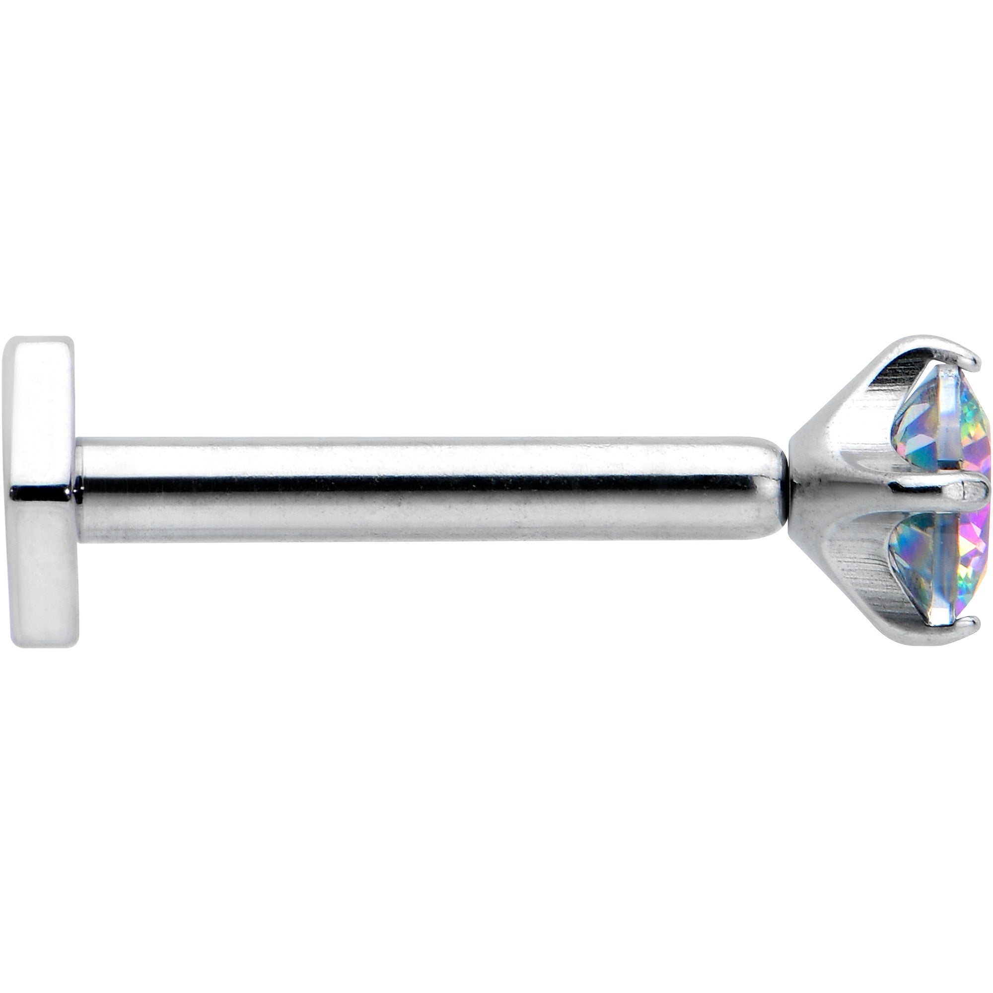 BodyCandy 16G 5/16 Vitrail CZ Gem ASTM F-136 Implant Grade Titanium Hex End Labret Tragus — lifestyle context