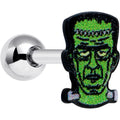 BodyCandy 16G 1/4 Frankenstein Head Green Glow in the Dark Cartilage Earring — main product shot