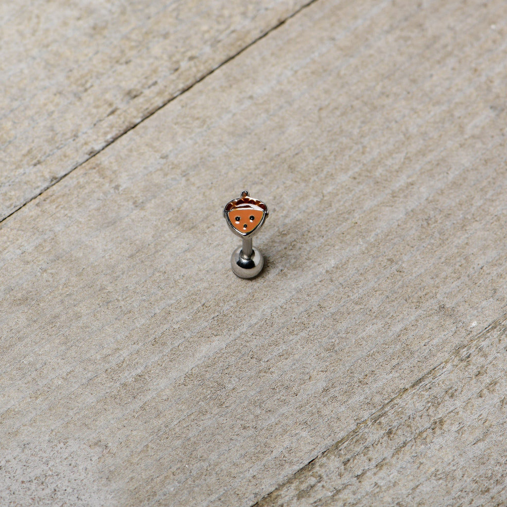 BodyCandy 16G 5/16 Acorn Face Brown Autumn Cartilage Tragus Earring — alternative angle