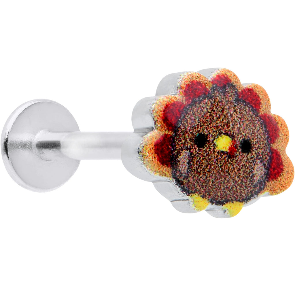 BodyCandy 16G 5/16 Sweet Tiny Turkey Thanksgiving Labret Monroe Tragus — main product shot