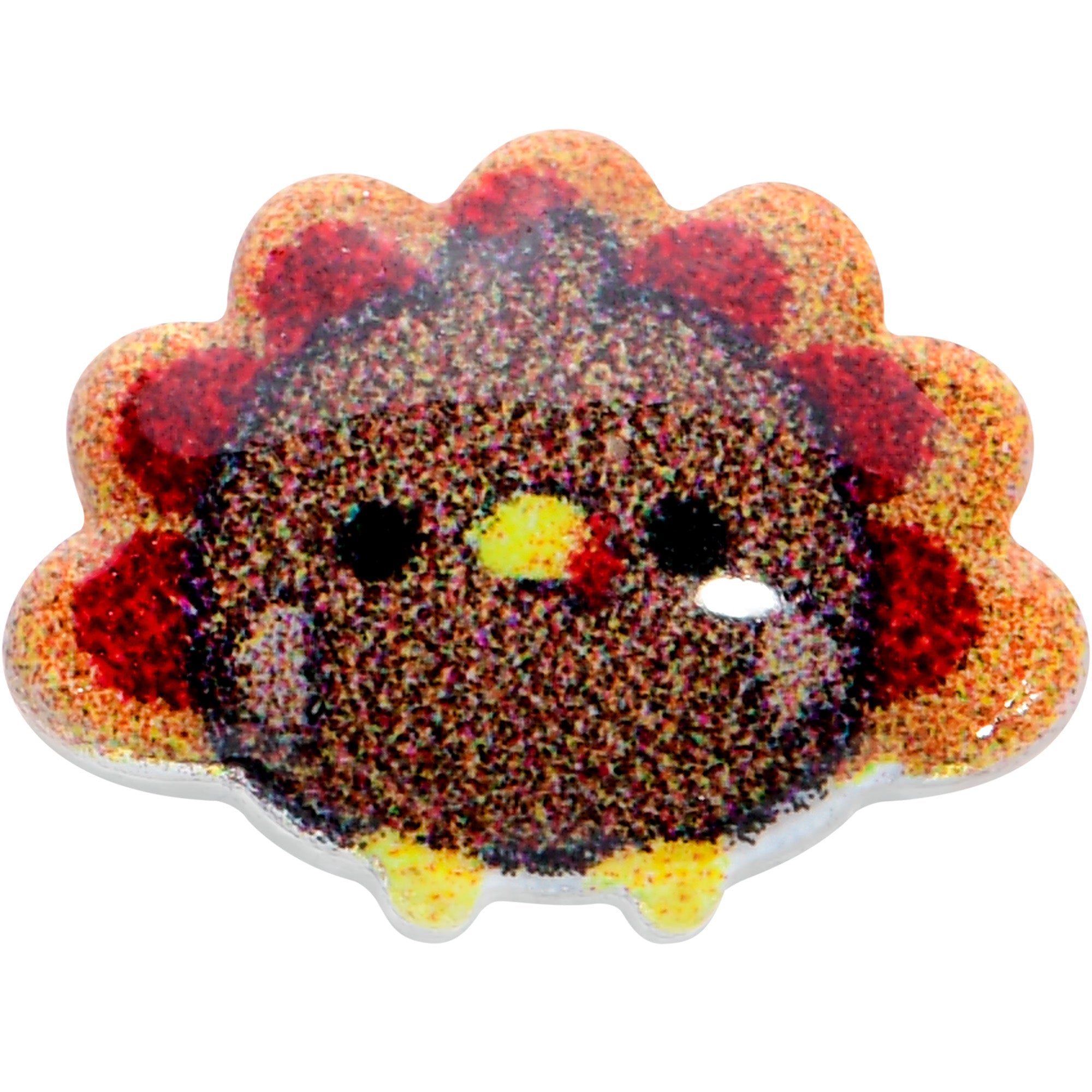 BodyCandy 16G 5/16 Sweet Tiny Turkey Thanksgiving Cartilage Tragus Earring — detail close-up