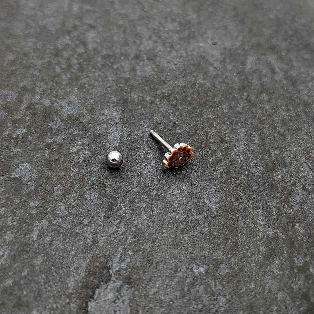 BodyCandy 16G 5/16 Sweet Tiny Turkey Thanksgiving Cartilage Tragus Earring — alternative angle