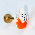 BodyCandy 16G 5/16 Gold Tone Pumpkin Haunter Ghost Labret Monroe Tragus — main product shot