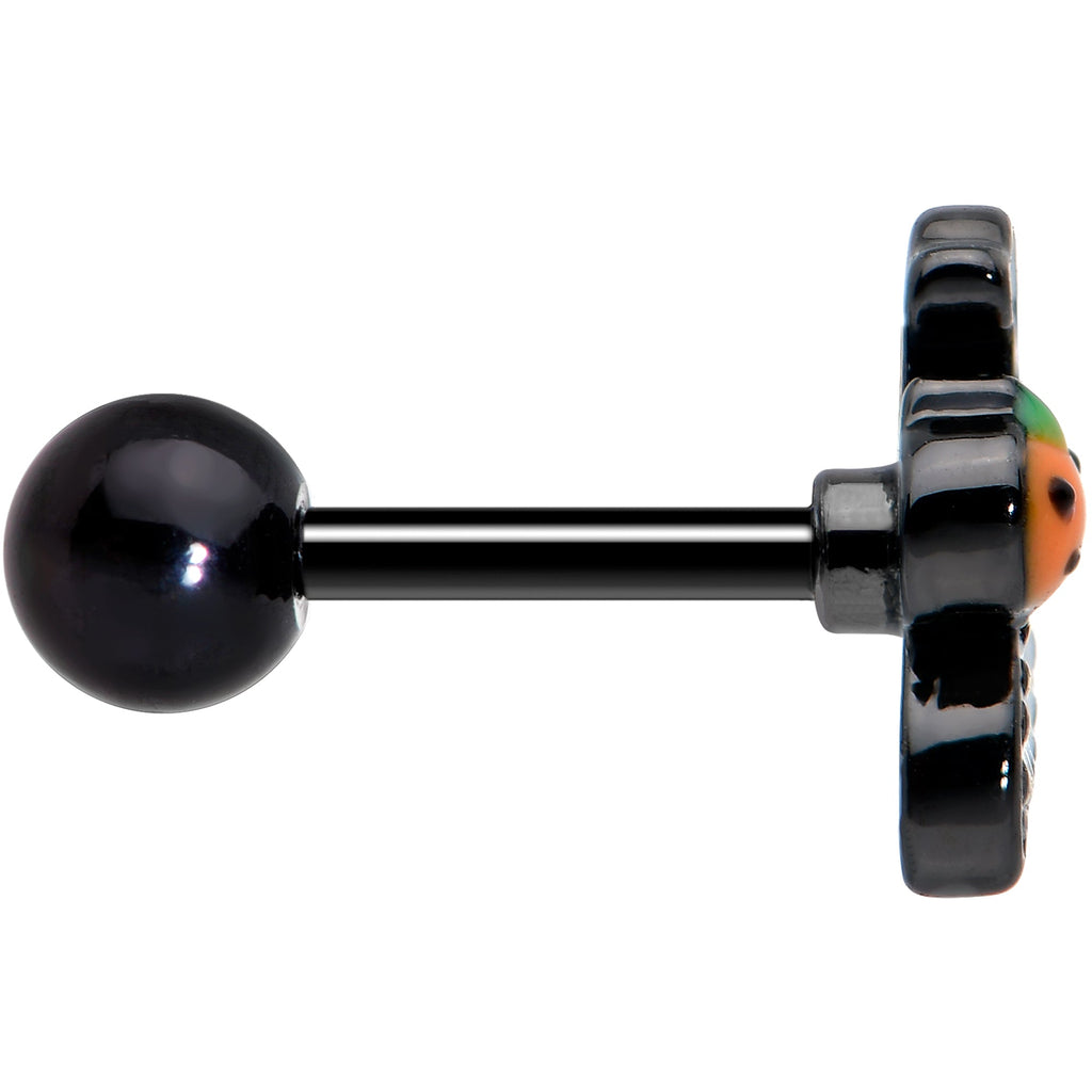 BodyCandy 16G 1/4 Black Halloween Pumpkin Ghost Cartilage Tragus Earring — lifestyle context