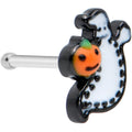 BodyCandy 20G 1/4 Halloween Pumpkin Ghost Nose Bone — main product shot
