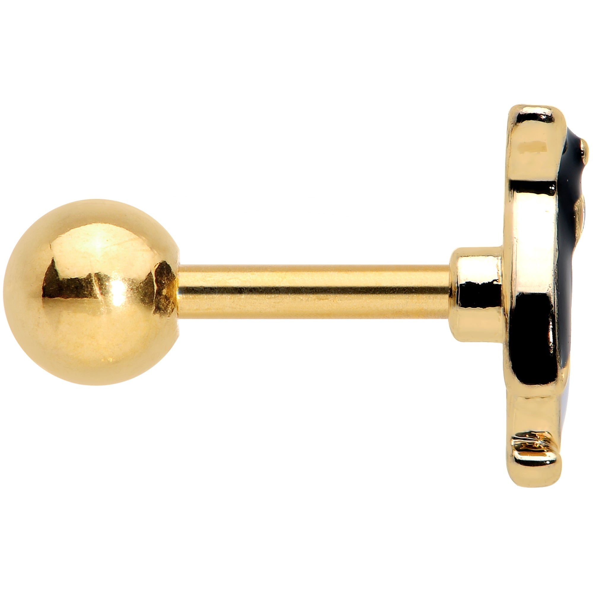 BodyCandy 16G 1/4 Red Gem Gold Tone Bow Tie Penguin Cartilage Tragus Earring — lifestyle context