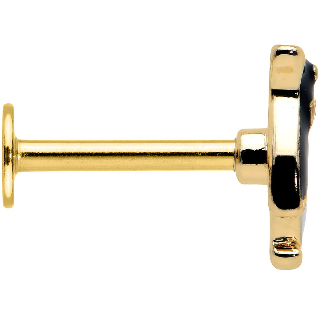 BodyCandy 16G 5/16 Red Gem Gold Tone Bow Tie Penguin Labret Monroe Tragus — lifestyle context