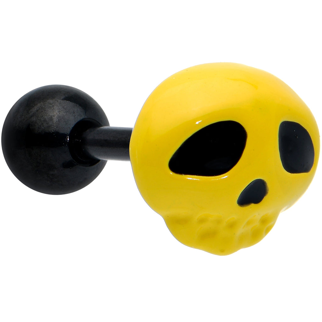 BodyCandy 16G 1/4 Black Skull Pumpkin Cartilage Tragus Earring Set of 3 — lifestyle context