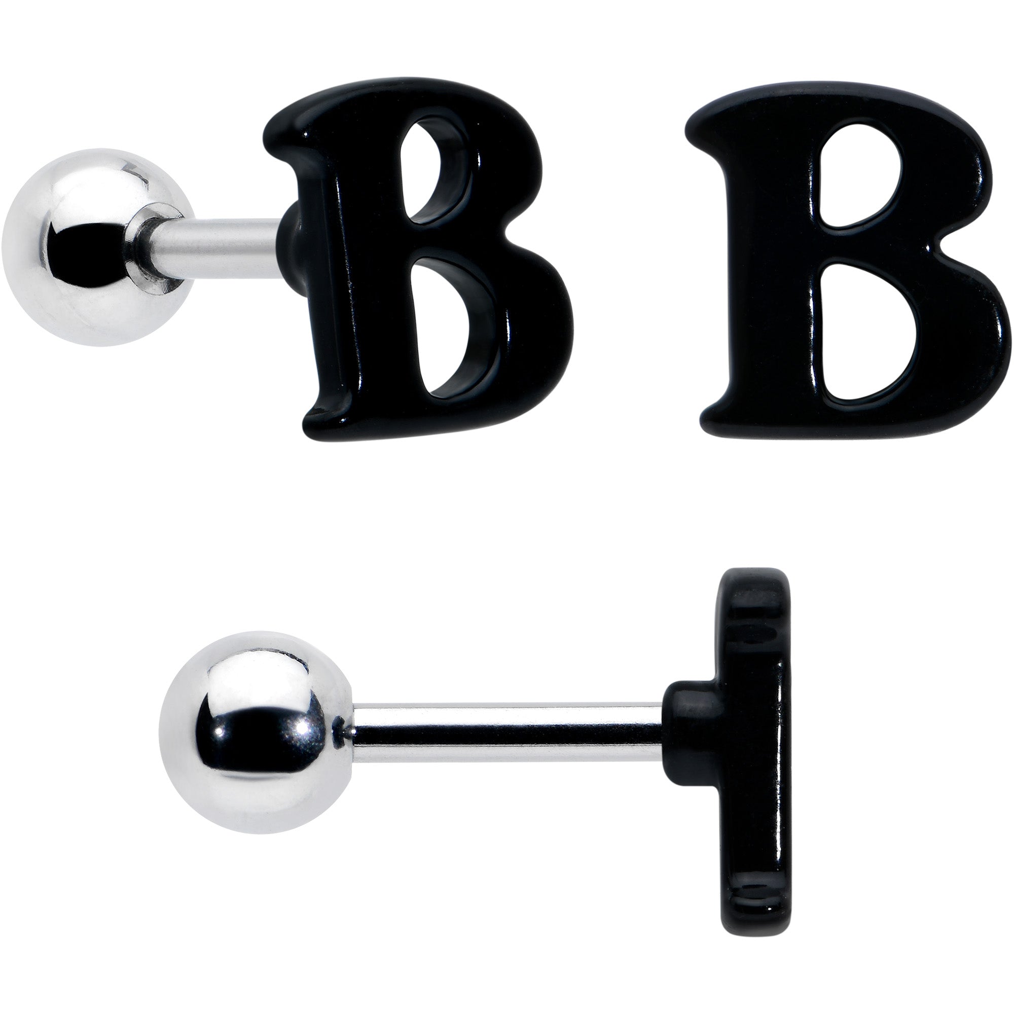 BodyCandy 16G 1/4 Halloween Boo Eyes Cartilage Tragus Earring Curation Set of 3 — detail close-up