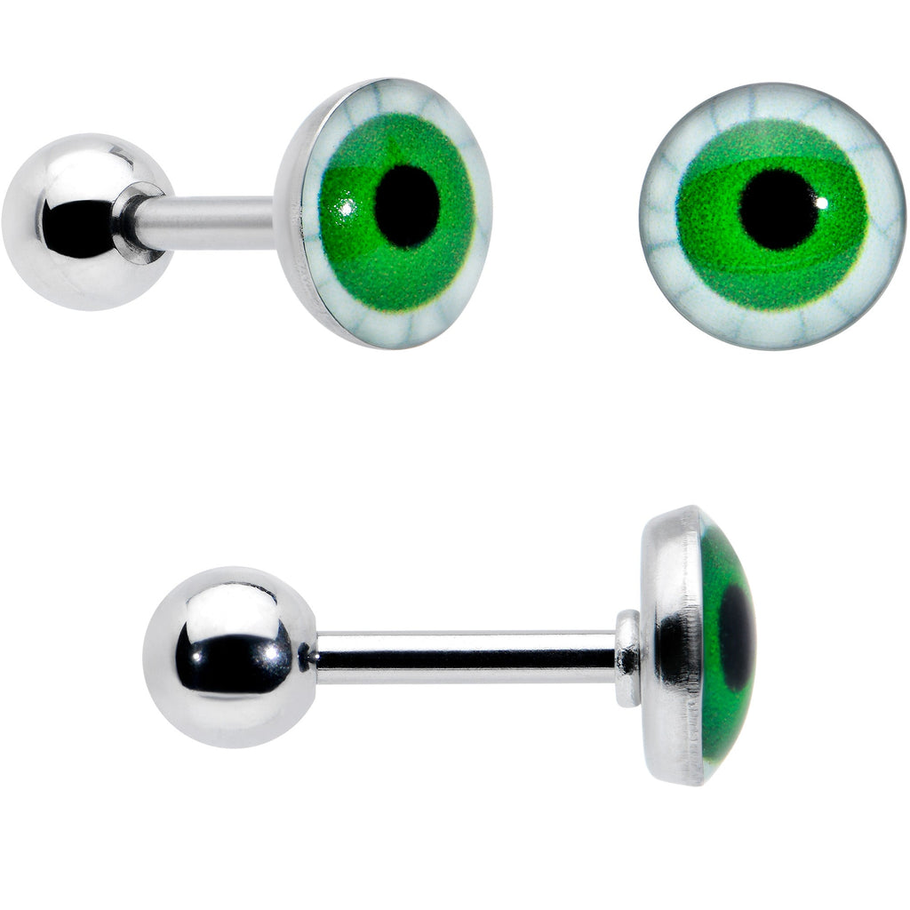 BodyCandy 16G 1/4 Halloween Boo Eyes Cartilage Tragus Earring Curation Set of 3 — lifestyle context