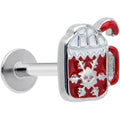 BodyCandy 16G 5/16 Sweet Hot Cocoa Marshmallow Labret Monroe Tragus — main product shot