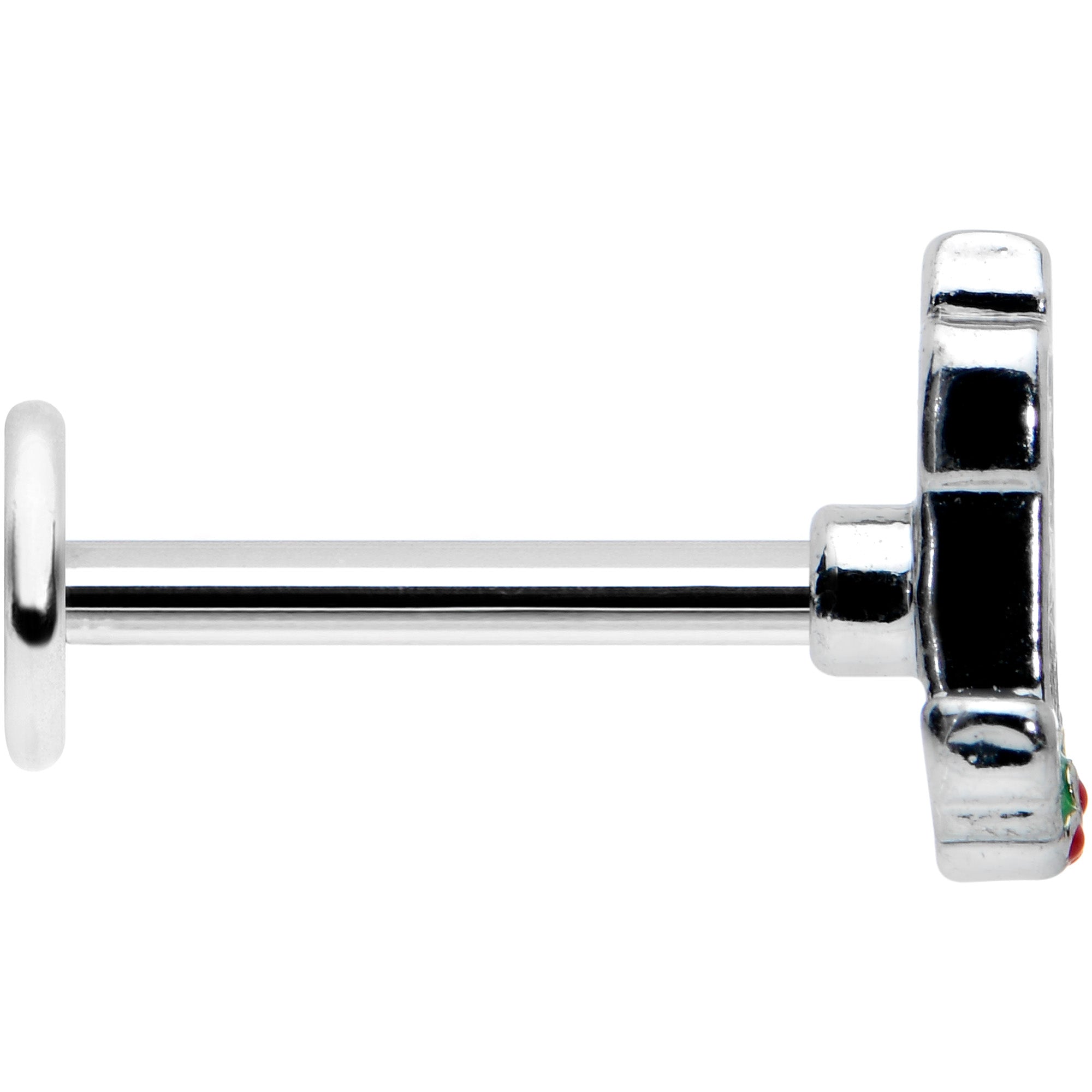 BodyCandy 16G 5/16 Sweet Holiday Christmas Candle Labret Monroe Tragus — lifestyle context