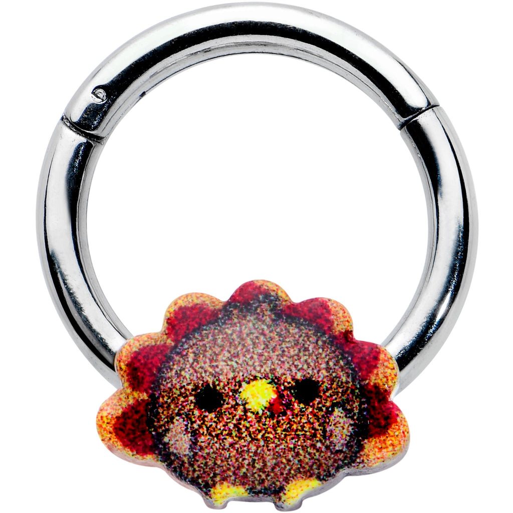 BodyCandy 16G 5/16 Sweet Tiny Turkey Thanksgiving Hinged Segment Ring — main product shot