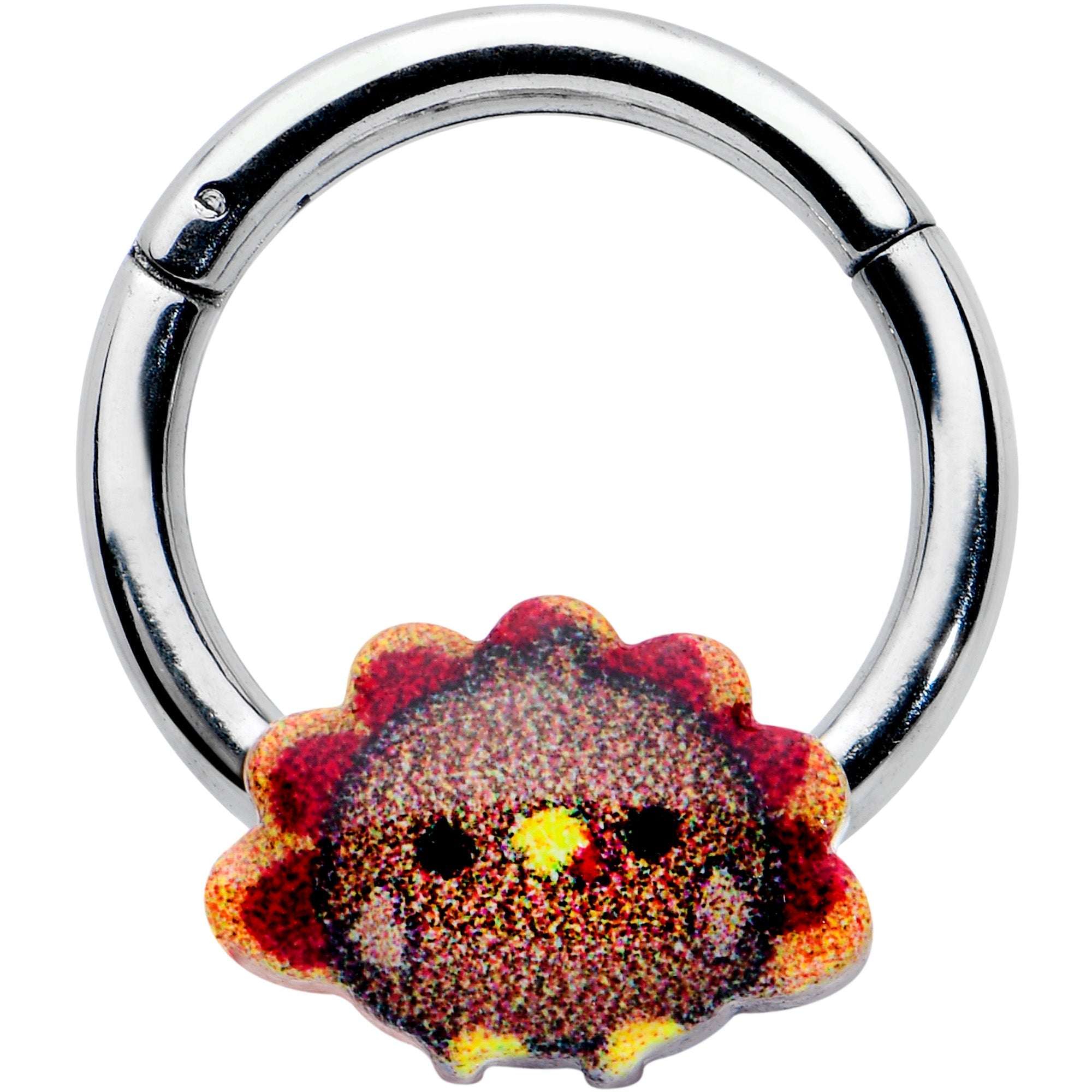 BodyCandy 16G 5/16 Sweet Tiny Turkey Thanksgiving Hinged Segment Ring — main product shot