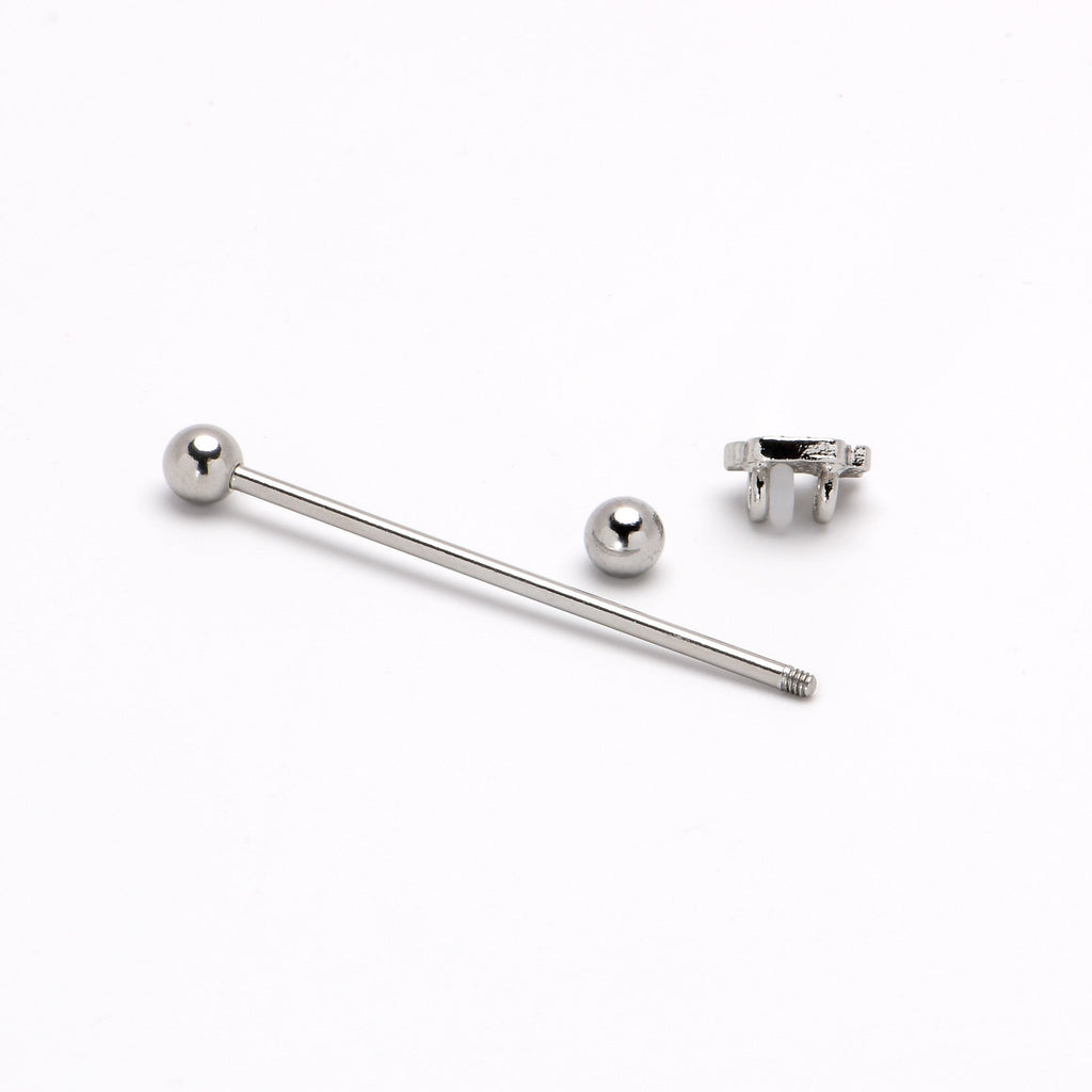 BodyCandy 14G Sweet Happy Cupcake Industrial Barbell 38mm — alternative angle