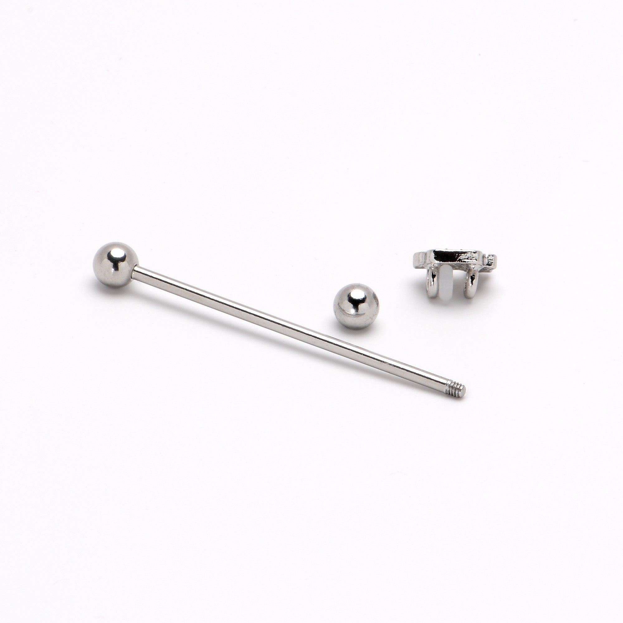 BodyCandy 14G Sweet Happy Cupcake Industrial Barbell 38mm — alternative angle