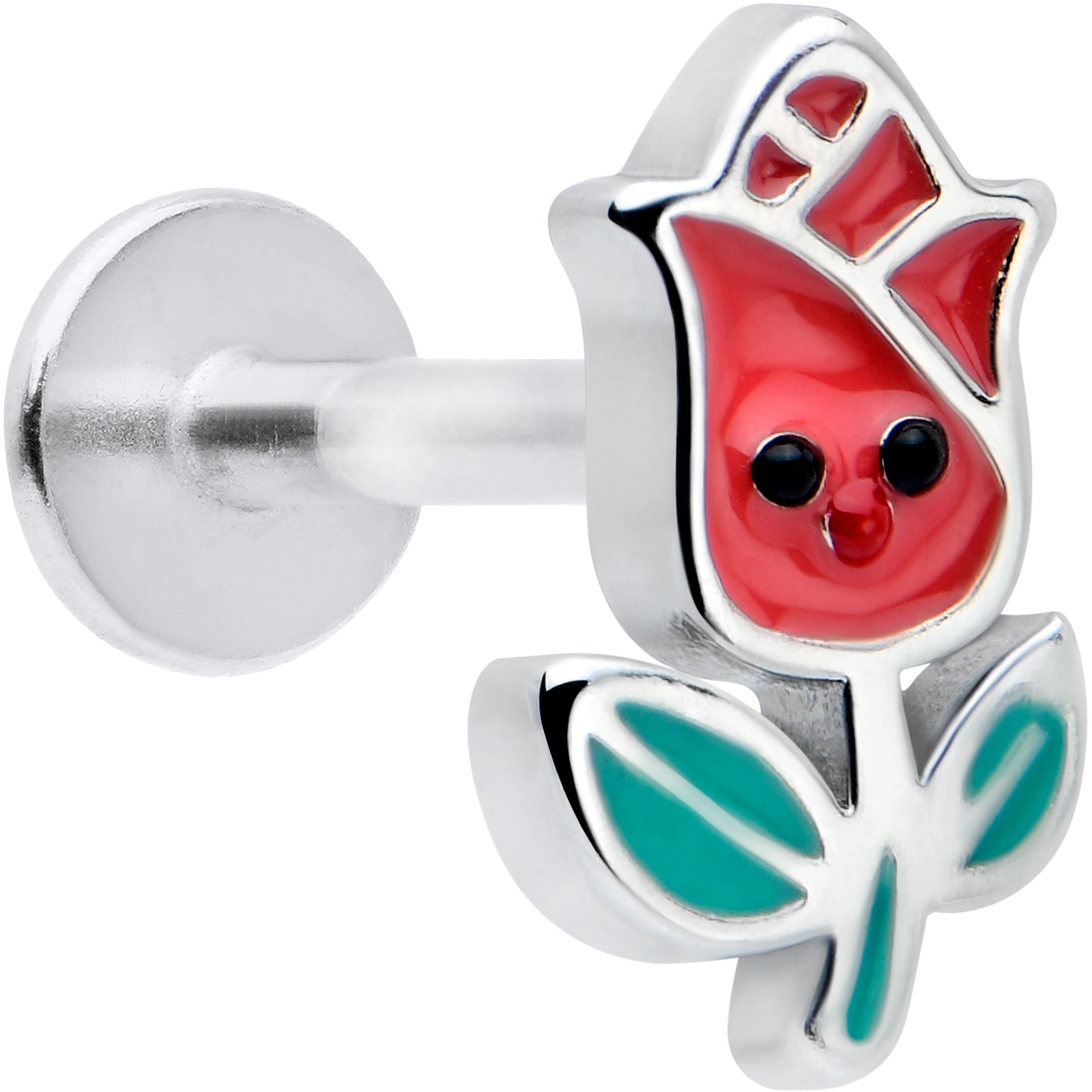 BodyCandy 16G 5/16 Sweet Happy Rose Flower Labret Monroe Tragus — main product shot