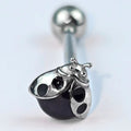 BodyCandy Black Body Ladybug Barbell Tongue Ring — main product shot