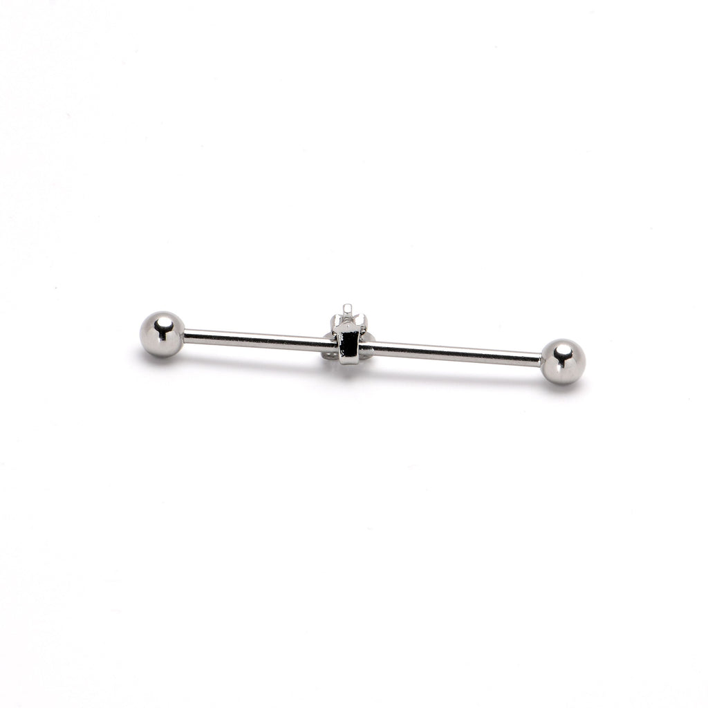 BodyCandy 14G Sweet Happy Heart Lollipop Industrial Barbell 38mm — alternative angle