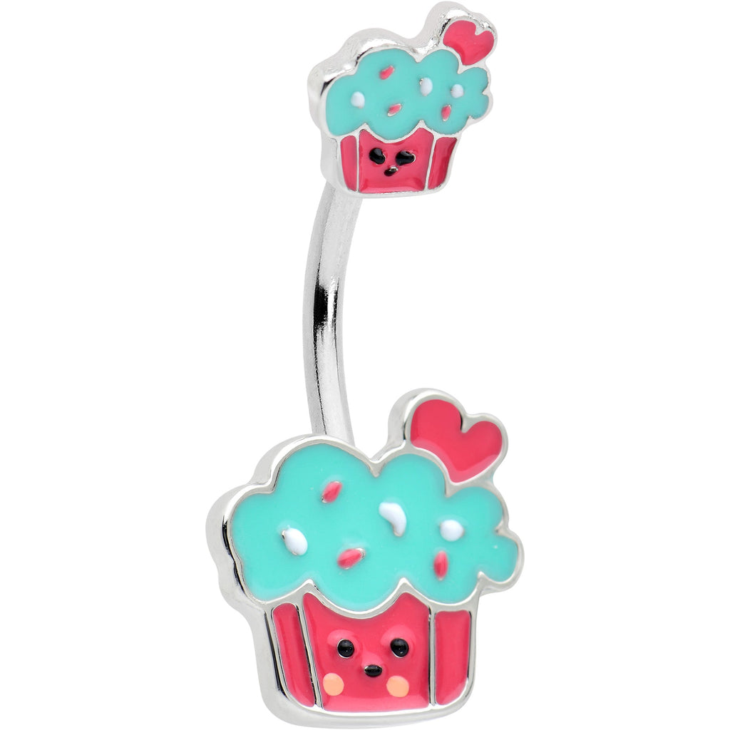 BodyCandy Sydney Belle Girlfriend Collection Sweet Happy Cupcake Pink Blue Double Mount Belly Ring — packaging