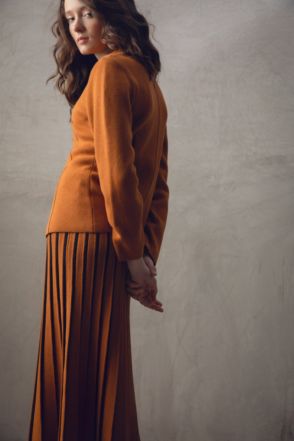 KADOU BOUTIQUE Classic One Button Blazer — lifestyle context
