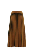 KADOU BOUTIQUE Pleated Knit Maxi Skirt — main product shot