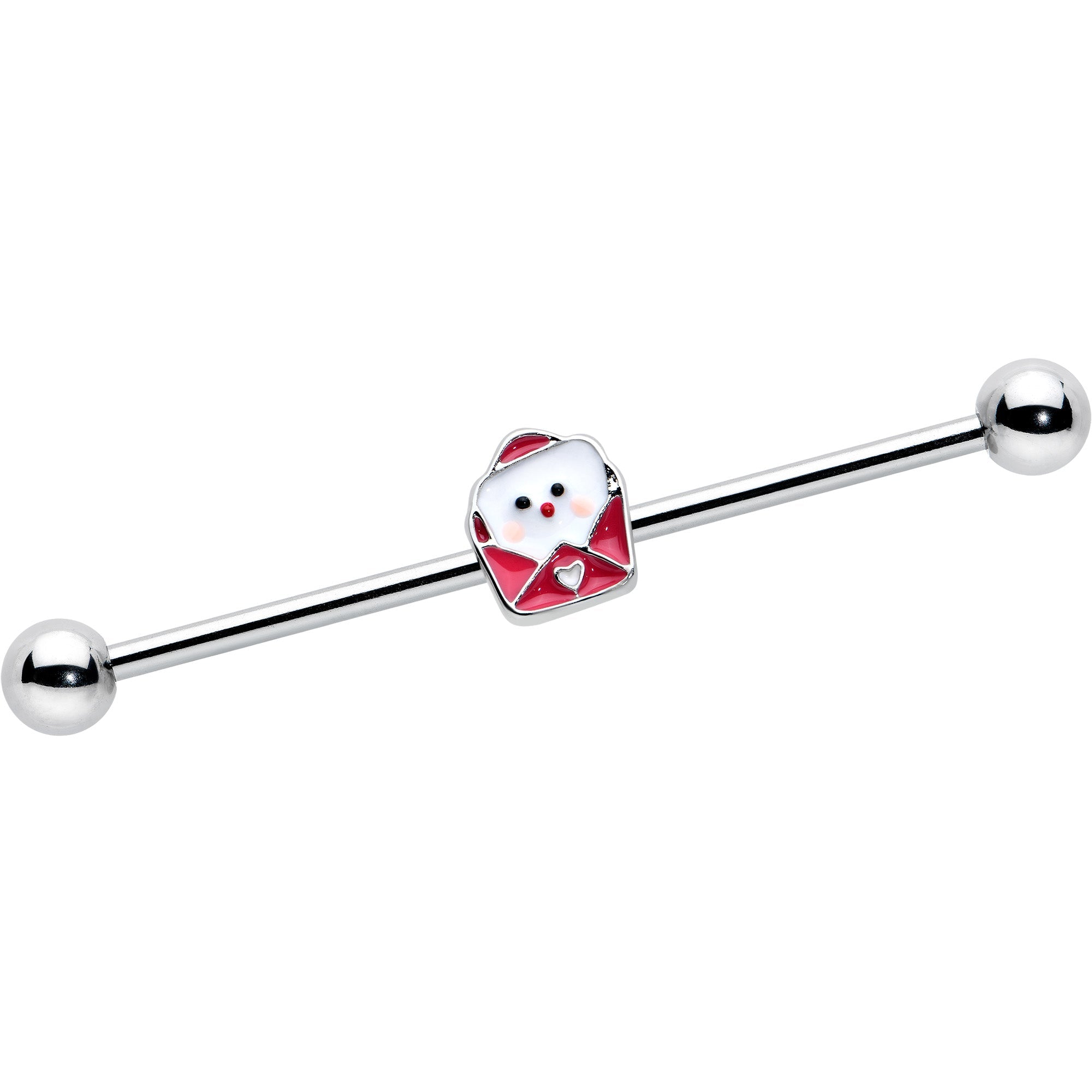 BodyCandy 14G Sweet Love Letter Valentine Industrial Barbell 38mm — main product shot