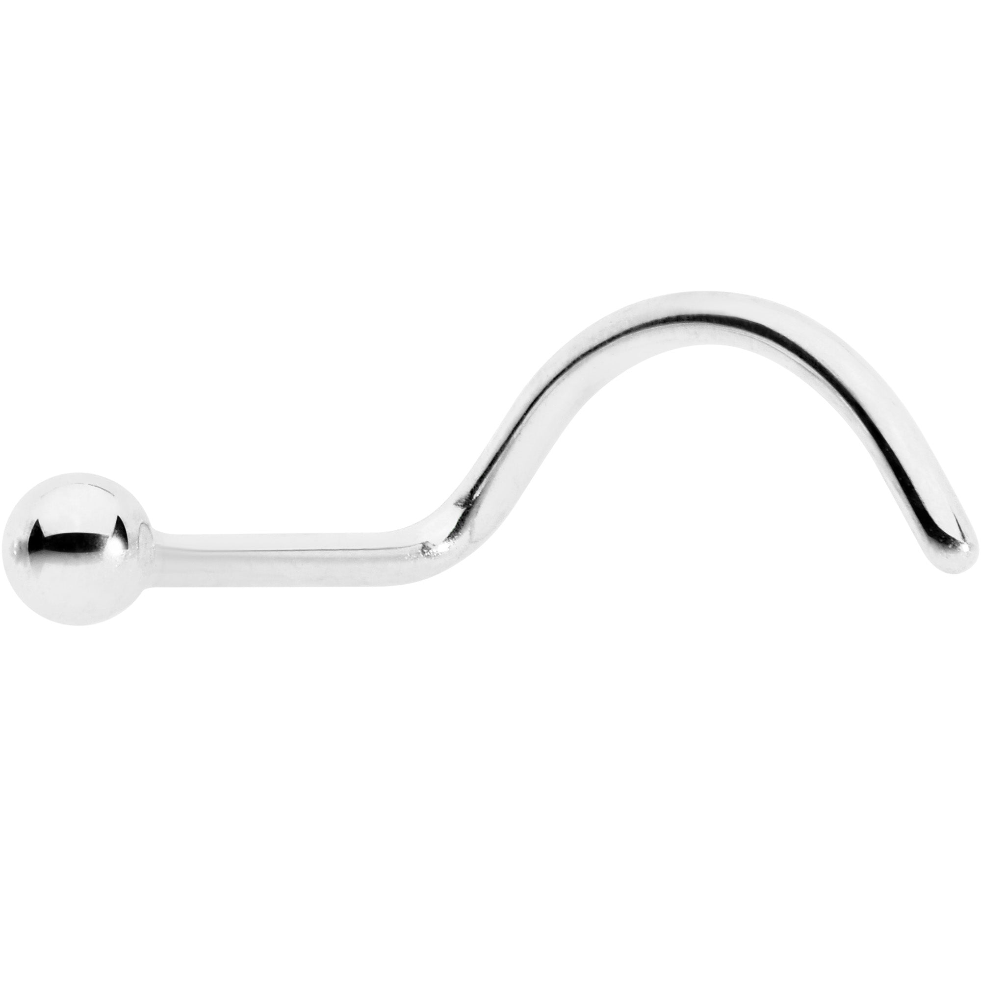 BodyCandy 20G 1/4 ASTM F-136 Implant Grade Titanium Ball End Left Side Nose Screw — main product shot