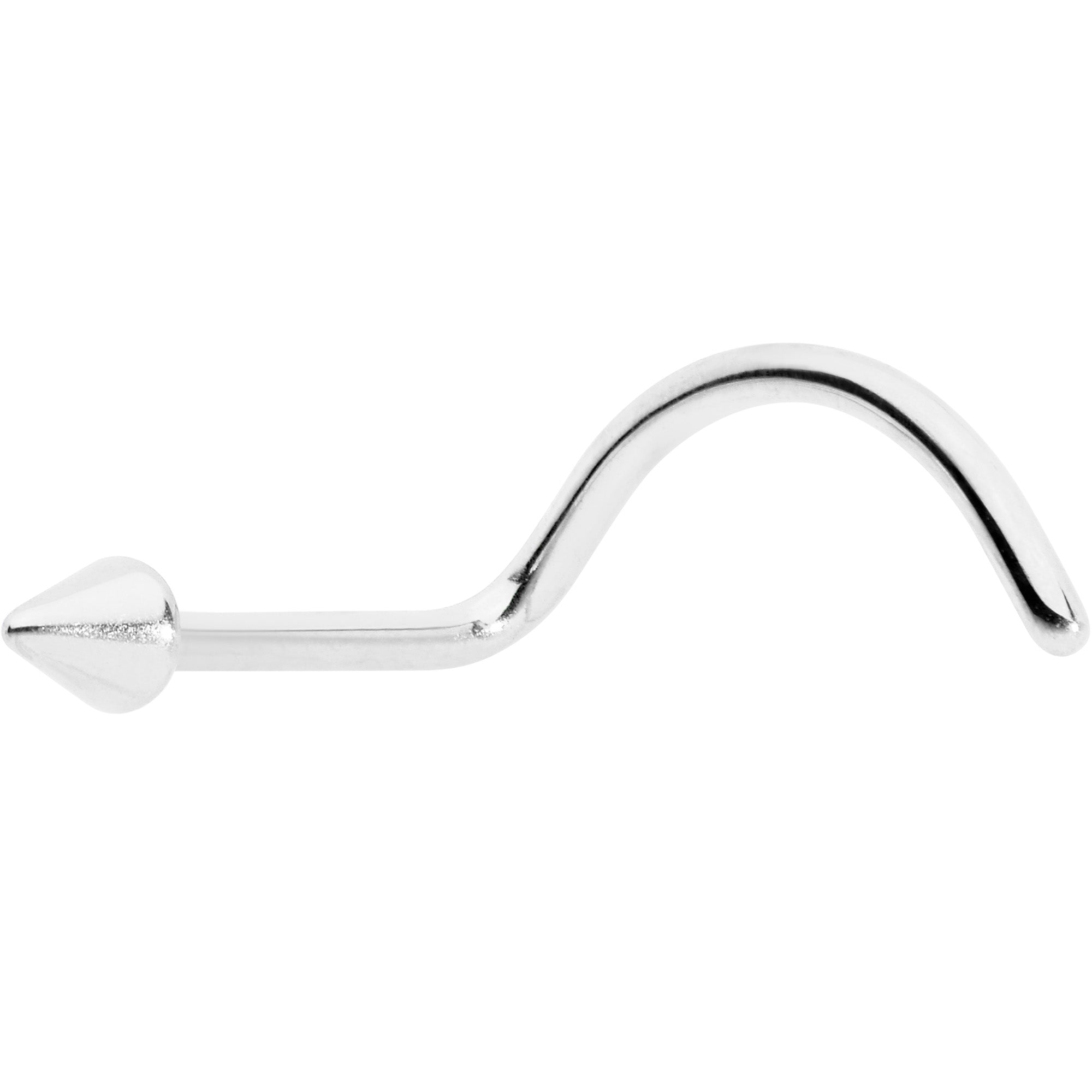 BodyCandy 20G 1/4 ASTM F-136 Implant Grade Titanium Cone End Left Side Nose Screw — main product shot