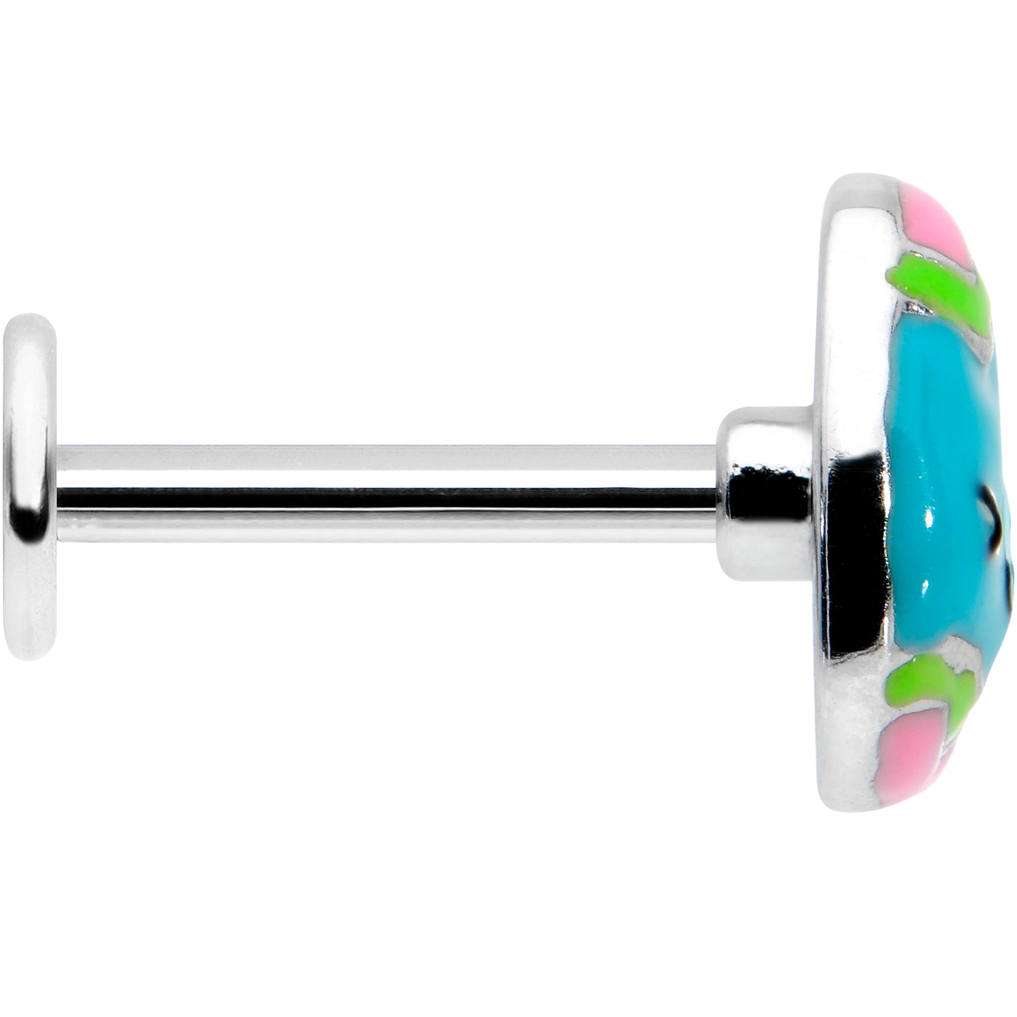 BodyCandy 16G 5/16 Blue Celebration Easter Egg Labret Monroe Tragus — lifestyle context